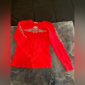 Harley Davidson Red Long Sleeve